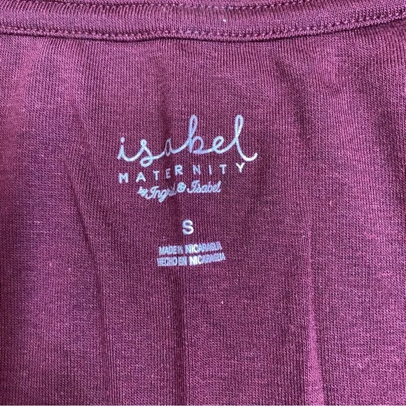 Isabel Maternity Short Sleeve Crew Neck Maternity T-Shirt Bundle Size S, Shirred - Picture 5 of 7